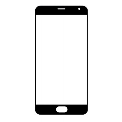 Replacement Front Glass For Meizu Pro 5 32gb Black Silver By - Maxbhi.com