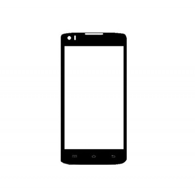 Replacement Front Glass For Rage Grace Black By - Maxbhi.com