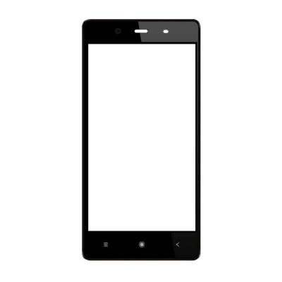 Replacement Front Glass For Videocon Octa Core Z55 Delite Black By - Maxbhi.com