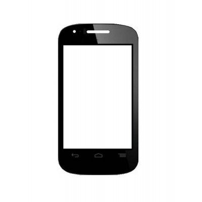Replacement Front Glass For Alcatel Pop C1 Black By - Maxbhi.com