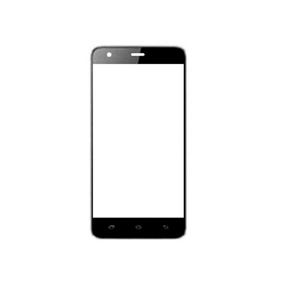 Replacement Front Glass For Douzo Silk D5 Black By - Maxbhi.com