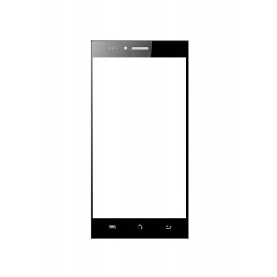 Replacement Front Glass For Ismart Is55 Mercury V1 Black By - Maxbhi.com