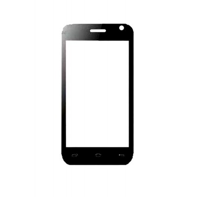 Replacement Front Glass For Sansui U42 Black By - Maxbhi.com