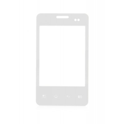 Replacement Front Glass For Lg Optimus L3 Dual E405 White By - Maxbhi.com