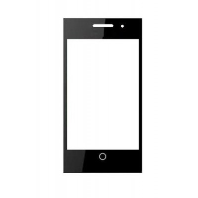 Replacement Front Glass For Zen Firefox U105 Black By - Maxbhi.com