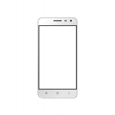 Replacement Front Glass For Adcom Kitkat A47 White By - Maxbhi.com