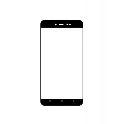 Replacement Front Glass For Sansui S74 Black By - Maxbhi.com