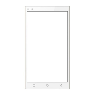 Replacement Front Glass For Uni N801 White By - Maxbhi.com