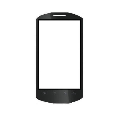 Replacement Front Glass For Huawei U8800 Pro Black By - Maxbhi.com