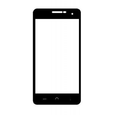 Replacement Front Glass For Rage Curve 5.0 Black By - Maxbhi.com