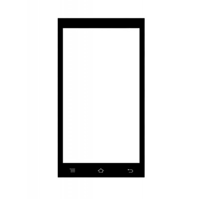 Replacement Front Glass For Rage Attitude 4.5 Black By - Maxbhi.com