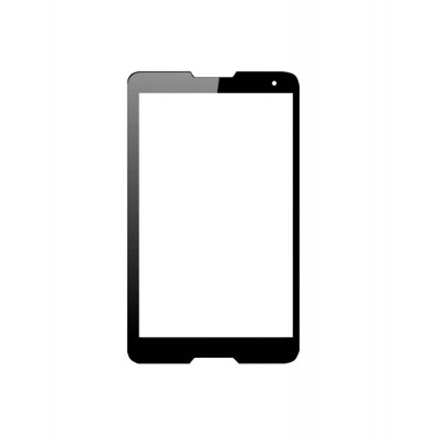 Replacement Front Glass For Tecno Phantom Pad Mini P9 Black By - Maxbhi.com