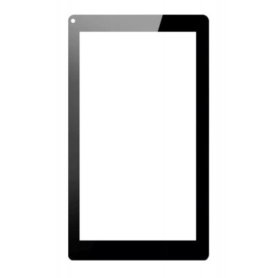 Replacement Front Glass For Izotron Quattro Mi7 2 Black By - Maxbhi.com