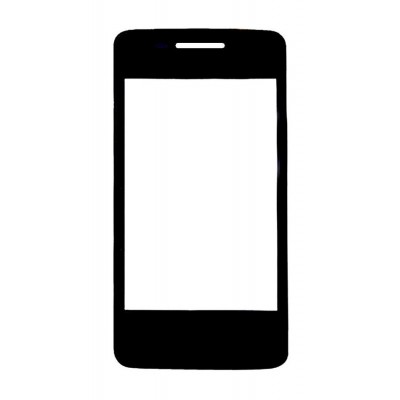 Replacement Front Glass For Alcatel One Touch Pixi 4007d Black By - Maxbhi.com