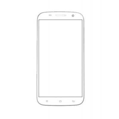 Replacement Front Glass For Zopo Zp990 Captain S White By - Maxbhi.com