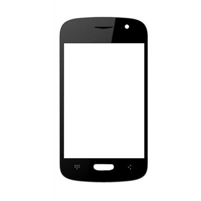 Replacement Front Glass For Hitech Amaze S200 Black By - Maxbhi.com