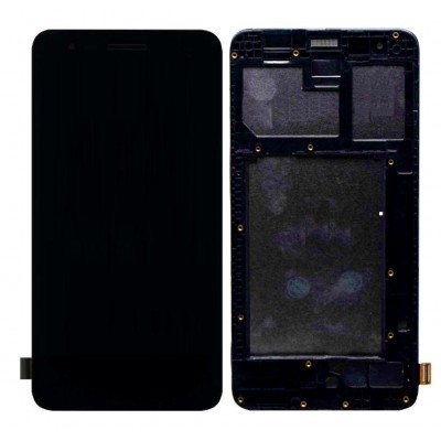 Lcd With Touch Screen For Lg K7 2017 White By - Maxbhi Com