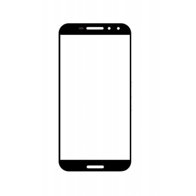 Replacement Front Glass For Vodafone Smart N8 Black By - Maxbhi.com