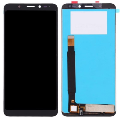 LCD with Touch Screen for Wiko View Blue