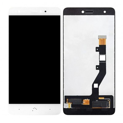 Lcd With Touch Screen For Bq Aquaris X Pro White By - Maxbhi Com