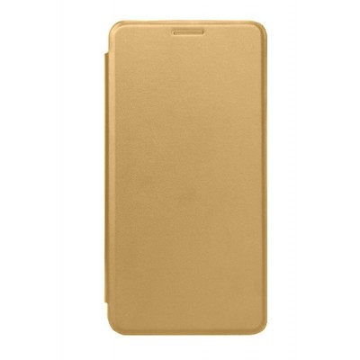 Flip Cover For Qmobile Noir A1 Gold By - Maxbhi.com