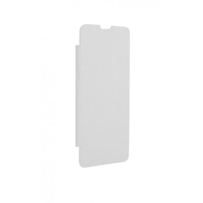 Flip Cover For Micromax Canvas Selfie 3 Q460 White By - Maxbhi.com
