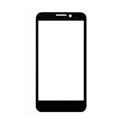 Replacement Front Glass For Alcatel One Touch Fierce Silver By - Maxbhi.com