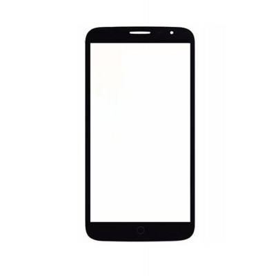 Replacement Front Glass For Alcatel One Touch Hero 2c Black By - Maxbhi.com