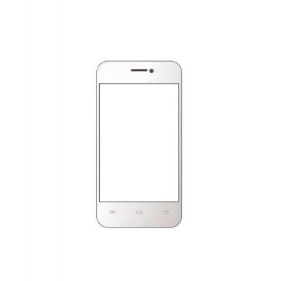 Replacement Front Glass For Hitech S300i White By - Maxbhi.com