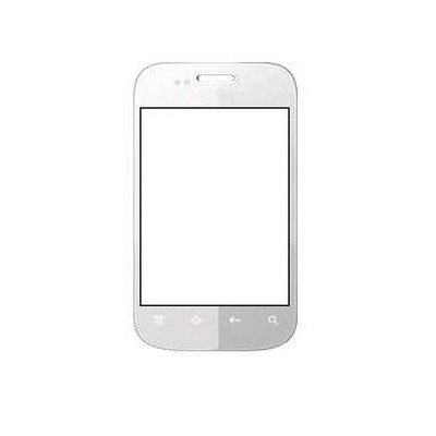 Replacement Front Glass For Reliance Haier E617 Black By - Maxbhi.com