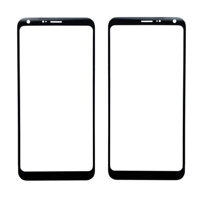 Replacement Front Glass For Lg Q6 Black By - Maxbhi Com