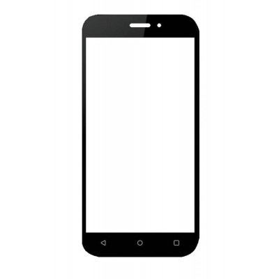Replacement Front Glass For Mtech Ace 9 Black By - Maxbhi.com