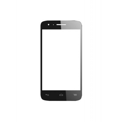 Replacement Front Glass For Alcatel One Touch Flash Mini 4031d Black By - Maxbhi.com