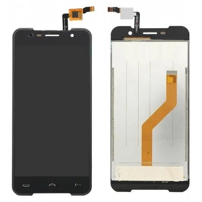 Lcd With Touch Screen For Homtom Ht37 Grey By - Maxbhi Com