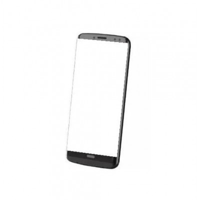 Replacement Front Glass For Moto Z3 Black By - Maxbhi.com