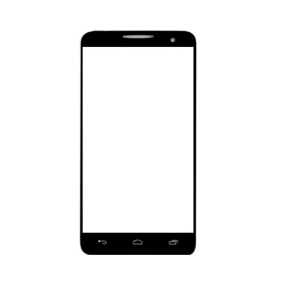 Replacement Front Glass For Alcatel One Touch Xpop Black By - Maxbhi.com