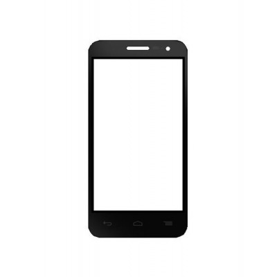 Replacement Front Glass For Alcatel Pop D5 Black By - Maxbhi Com