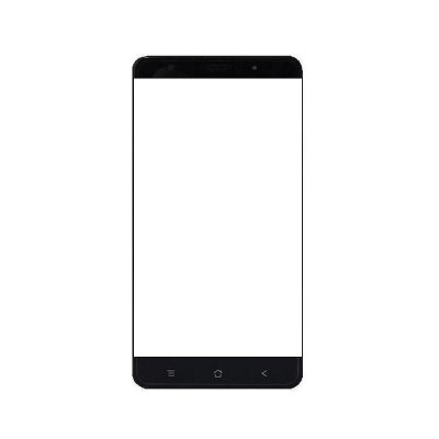 Replacement Front Glass For Kara Mega 1 Black By - Maxbhi.com