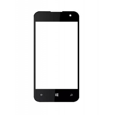 Replacement Front Glass For Qmobile W1 Black By - Maxbhi.com
