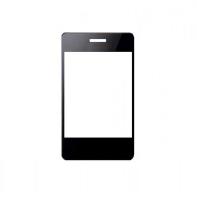 Replacement Front Glass For Lg T385 Wifi Black By - Maxbhi.com