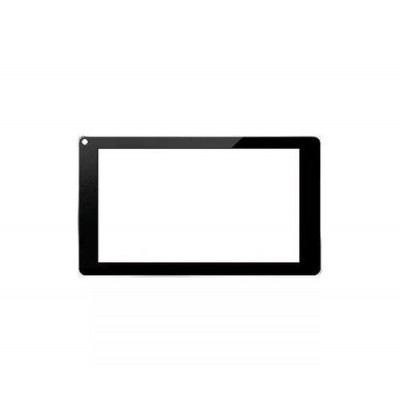 Replacement Front Glass For Izotron Quattro Mi7 Black By - Maxbhi.com