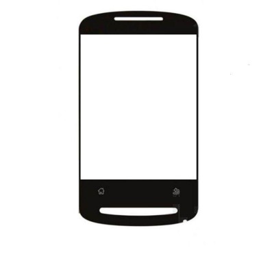 Replacement Front Glass For Zte N600 Black By - Maxbhi.com