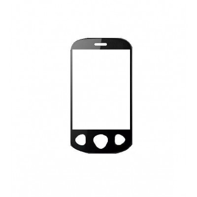 Replacement Front Glass For Videocon V1545 Black By - Maxbhi.com
