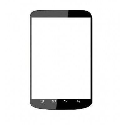 Replacement Front Glass For Vox Mobile V8500 Black By - Maxbhi.com