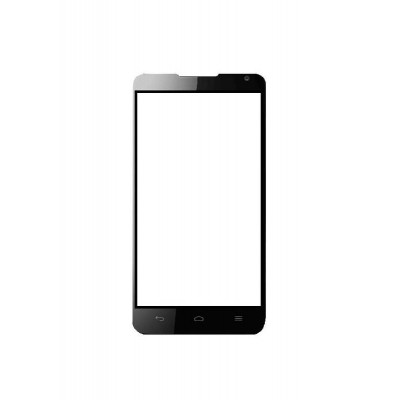Replacement Front Glass For Huawei Ascend D1 U9500 Black By - Maxbhi.com