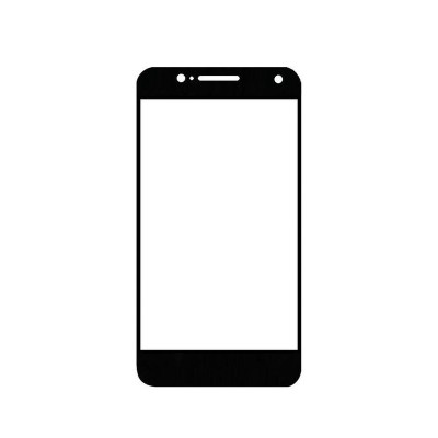 Replacement Front Glass For Blu Vivo 4.3 Black By - Maxbhi.com