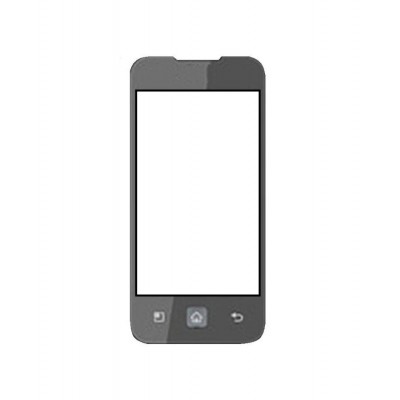 Replacement Front Glass For Lg Univa E510 Black By - Maxbhi.com