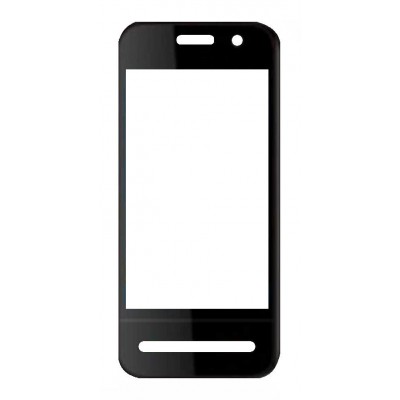 Replacement Front Glass For Rocker R8 White By - Maxbhi Com