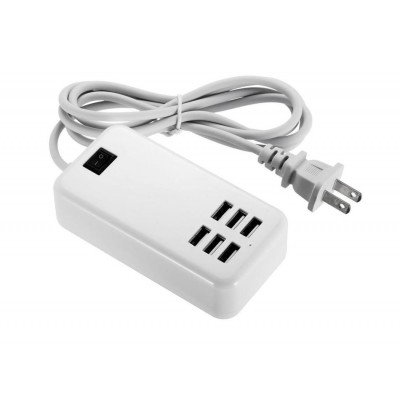 6 Port Multi Usb Highq Fast Charger For Zte Blade V9 - Maxbhi Com