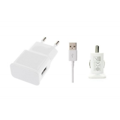 3 In 1 Charging Kit For Zte Blade V9 Vita With Wall Charger Car Charger Usb Data Cable - Maxbhi Com